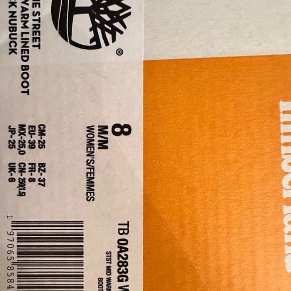 NEW Women’s Timberland Stone Street Mid Warm Lined Boots, size 8 - Picture 4 of 4